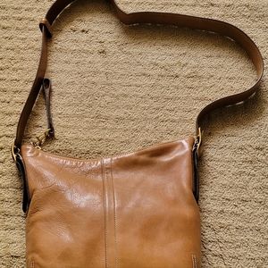 Coach shoulder/crossbody tan purse